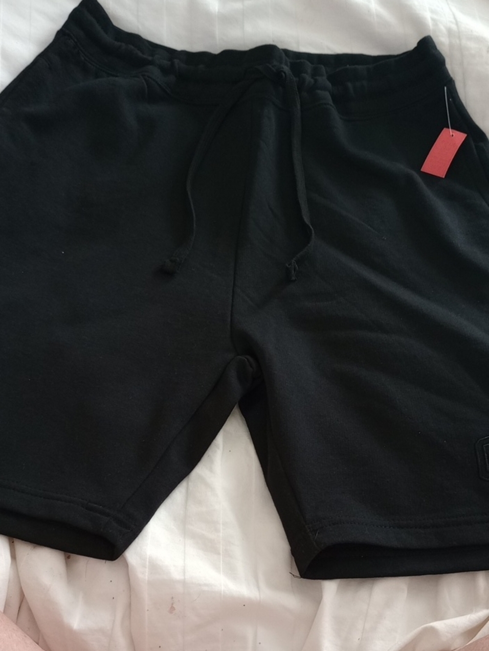 NWT GAP Men's Black Drawstring Cotton Knit Sweat Shorts